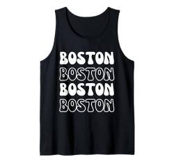 Boston USA – Groovy American City Vacation Souvenir Tank Top von Retro Favorite USA City Apparel Gifts