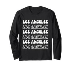 Los Angeles USA – Groovy American City Vacation Souvenir Langarmshirt von Retro Favorite USA City Apparel Gifts