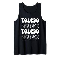 Toledo USA – Groovy American City Vacation Souvenir Tank Top von Retro Favorite USA City Apparel Gifts