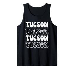 Tucson USA – Groovy American City Vacation Souvenir Tank Top von Retro Favorite USA City Apparel Gifts