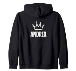 King Andrea Crown - Custom Vorname Geburtstag #1 Gewinner Kapuzenjacke von Retro Funny First Name Birthday Apparel Gifts