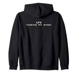 LFG Looking For Group - Lustiger minimalistischer Pixel-Spieleliebhaber Kapuzenjacke von Retro Gaming Apparel Gifts