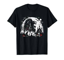 Löwenfriedhof – gruseliges Monster Halloween-Liebhaber T-Shirt von Retro Halloween Apparel Gifts