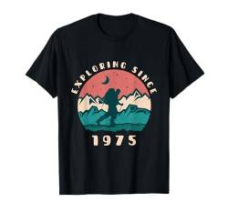 Seit 1975 auf Entdeckungsreise — Liebhaber von Vintage-Geburtstagswandern T-Shirt von Retro Hiking Apparel Birthday Gifts