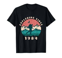 Seit 1984 auf Entdeckungsreise — Liebhaber von Vintage-Geburtstagswandern T-Shirt von Retro Hiking Apparel Birthday Gifts