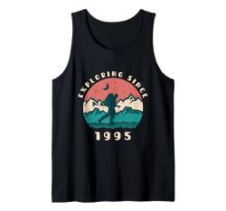 Seit 1995 auf Entdeckungsreise — Liebhaber von Vintage-Geburtstagswandern Tank Top von Retro Hiking Apparel Birthday Gifts