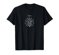 Virgo The Maiden - Minimalistische Sternzeichen-Grafik T-Shirt von Retro Horoscope Astrology Zodiac Apparel Gifts