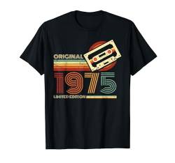 Jahrgang 1975 Retro Geburtstagsshirt zum 49. Geburtstag T-Shirt von Retro Jahrgang Geburtstag Geschenk Cool Kassette