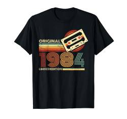 Jahrgang 1984 Retro Geburtstagsshirt zum 40. Geburtstag T-Shirt von Retro Jahrgang Geburtstag Geschenk Cool Kassette