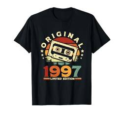 Jahrgang 1997 Retro Geburtstagsshirt zum 27. Geburtstag T-Shirt von Retro Jahrgang Geburtstag Geschenk Cool Kassette