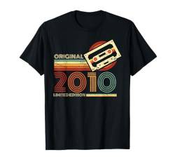 Jahrgang 2010 Retro Geburtstagsshirt zum 14. Geburtstag T-Shirt von Retro Jahrgang Geburtstag Geschenk Cool Kassette