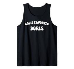 God's Favorite Doris – lustig, christlich, religiös Tank Top von Retro Personalized Christian Apparel Gifts