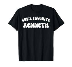 God's Favorite Kenneth – lustig, christlich, religiös T-Shirt von Retro Personalized Christian Apparel Gifts