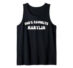 God's Favorite Marylin – lustig, christlich, religiös Tank Top von Retro Personalized Christian Apparel Gifts