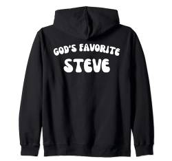 Gottes Lieblings-Steve - Lustiger christlicher Ordensmann Kapuzenjacke von Retro Personalized Christian Apparel Gifts