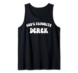 Herren God's Favorite Derek – lustig, christlich, religiös Tank Top von Retro Personalized Christian Apparel Gifts