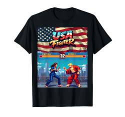 Retro Politik Duell Kamala gegen Donald, 90er Arcade Stil T-Shirt von Retro Politik Duell Kamala gegen Donald