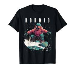 Bormio Italy Retro Snowboarder Vintage Snowboarder T-Shirt von Retro Snowboarding Tees & Ski Outfits