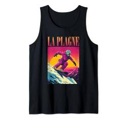 La Plagne France Retro-Snowboard Tank Top von Retro Snowboarding Tees & Ski Outfits