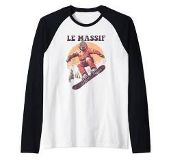 Le Massif Canada Retro-Snowboard Raglan von Retro Snowboarding Tees & Ski Outfits