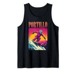 Portillo Chile Retro-Snowboard Tank Top von Retro Snowboarding Tees & Ski Outfits