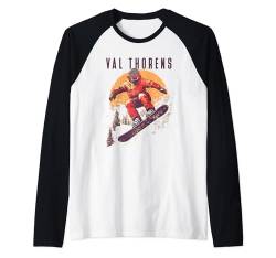 Val Thorens Frankreich Retro-Snowboard Raglan von Retro Snowboarding Tees & Ski Outfits