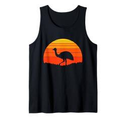 Emu Retro Sonnenuntergang Natur Tierliebhaber Tank Top von Retro Spirit Animal Apparel Gifts