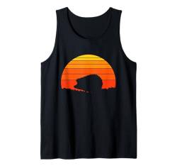 Igel Retro Sonnenuntergang Natur Tierliebhaber Tank Top von Retro Spirit Animal Apparel Gifts