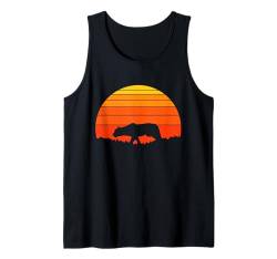 Puma, Retro-Liebhaber von Puma, Sonnenuntergang, Natur, Wildtier Tank Top von Retro Spirit Animal Apparel Gifts