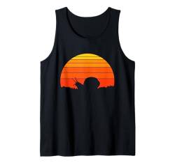 Schnecke Retro Sonnenuntergang Natur Wildtiere Tierliebhaber Tank Top von Retro Spirit Animal Apparel Gifts