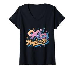 Damen Retro Style Generation 1990's, 90's Flashback, 90's Vibes T-Shirt mit V-Ausschnitt von Retro love 90's, 90's Generation, 90's Memories