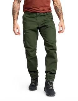 RevolutionRace Outdoor Basic Pants für Herren, Wanderhose für viele Outdoor-Aktivitäten, Forest Green, M von RevolutionRace