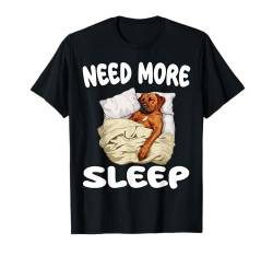 Niedlicher Rhodesian Ridgeback Need More Sleep Pyjama Nachthemd T-Shirt von Rhodesian Ridgeback Pajamas & Nightgown .Co