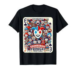 Lustige Joker-Karte | Edinburgh Fransenfest T-Shirt von Rhythms Colorful