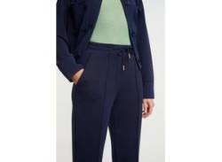 Jerseyhose RICH & ROYAL Gr. M, N-Gr, blau (midnight blue) Damen Hosen Jerseyhosen mit Bändchen im Bündchen von Rich & Royal