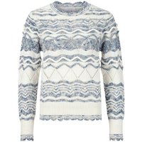 Rich & Royal Strickpullover bicoloured cotton crew neck von Rich & Royal