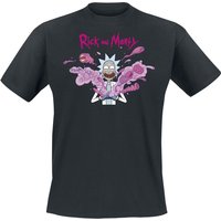 Rick And Morty T-Shirt - Rick - Explosion - S bis M - für Männer - Größe M - schwarz  - EMP exklusives Merchandise! von Rick And Morty