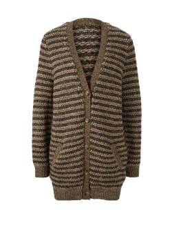 Damen Strickjacke von Rick Cardona schwarz-beige von Rick Cardona