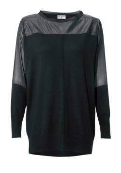 RICK CARDONA Damen Designer-Patchshirt Schwarz von Rick Cardona