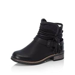 Rieker Damen Ankle Boots 94689, Frauen Stiefeletten,Stiefel,Bootee,Booties,halbstiefel,Kurzstiefel,uebergangsschuhe,schwarz (00),42 EU / 8 UK von Rieker