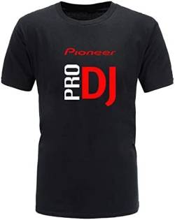 Brand t Shirt Men 2018 Pioneer DJ PRO Letter Printed Fashionable Round Neck T-Shirts Men's Short Sleeve T-Shirt Black M von RikcaT