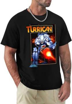 Turrican (Transparent) C64 T-Shirt Oversized t-shirt summer top Men's t-shirts Black L von RikcaT