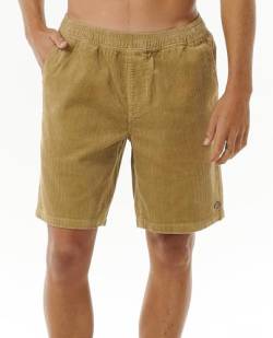 Rip Curl Herren Classic Surf Cord Volley Lässige Shorts, Dunkles Khaki, Klein von Rip Curl