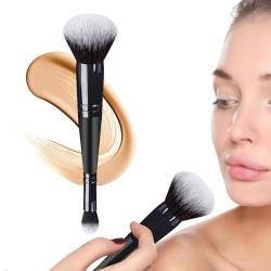 Concealer-Pinsel, weiche Borsten, Rouge-Pinsel für Gesicht mit Doppelkopf, multifunktionale Pinsel, Beauty-Werkzeuge für Frauen und Mädchen, für Puder, flüssige Concealer, Creme Ristyur von Ristyur