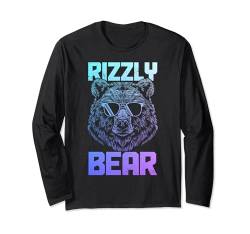 Rizzly Bear Lustiger Grizzlybär Tierparty Langarmshirt von Rizzly Bear