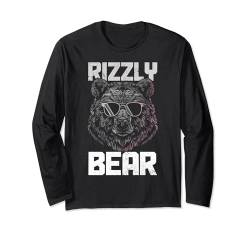 Rizzly Bear Lustiger Grizzlybär Tierparty Langarmshirt von Rizzly Bear