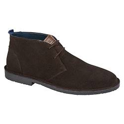 Roamers - Herren Wüstenstiefel, Wildleder (39,5 EU) (Dunkelbraun) von Roamers