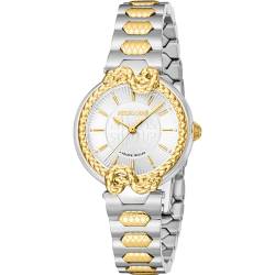 Roberto Cavalli Damen Analog Quarz Uhr mit Edelstahl Armband RV1L214M0051 von Roberto Cavalli