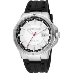 Roberto Cavalli Herren Analog Quarz Uhr mit Gummi Armband RV1G182P0011 von Roberto Cavalli