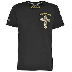 Roberto Geissini Herren T-Shirt Cross-Wings - Black 2XL von Roberto Geissini